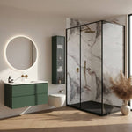 Imprevia Storm Grey Marble PVC Shower Panel - 1M x 2.4M