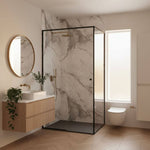 Imprevia Storm Grey Marble PVC Shower Panel - 1M x 2.4M