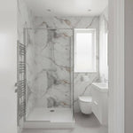 Imprevia Storm Grey Marble PVC Shower Panel - 1M x 2.4M