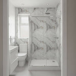 Imprevia Storm Grey Marble PVC Shower Panel - 1M x 2.4M