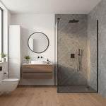 Imprevia Strata Black PVC Shower Panel - 1M x 2.4M