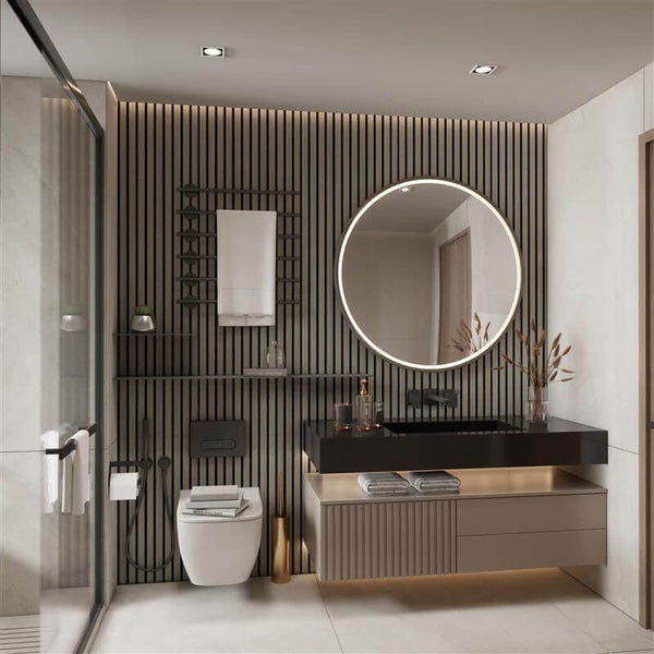 Grey Oak Water Resistant Slat Wall Panel
