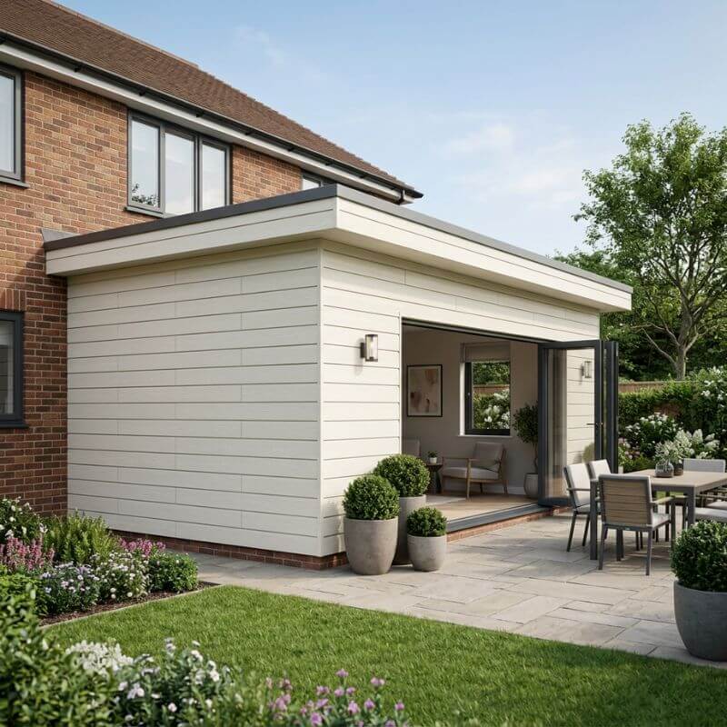 Chalk Cladding Ulkona Composite Cladding - Chalk Birch – Panel Company