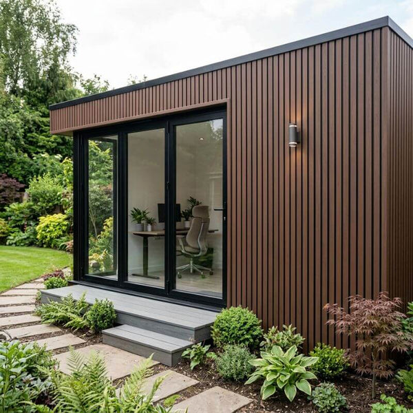 Ulkona Composite Slatted Cladding - Chestnut