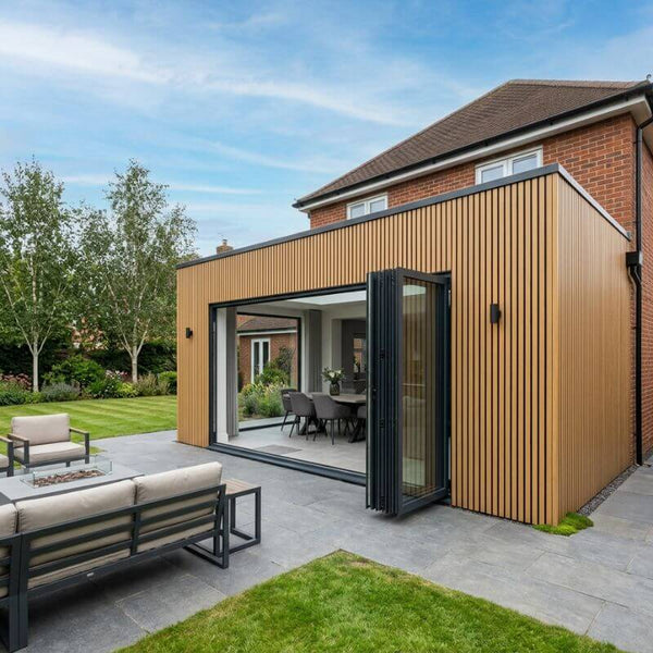 Ulkona Composite Slatted Cladding - Light Oak