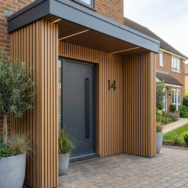 Ulkona Composite Slatted Cladding - Medium Oak