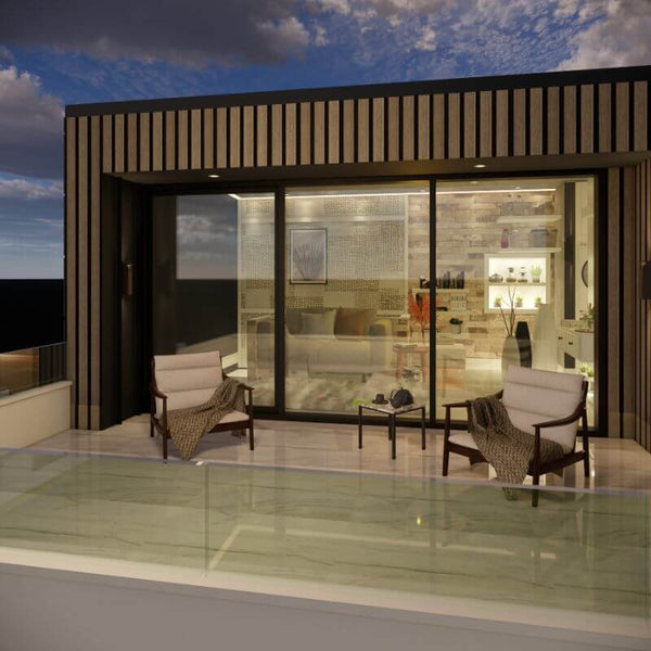 Ulkona Composite Slatted Cladding - Grey