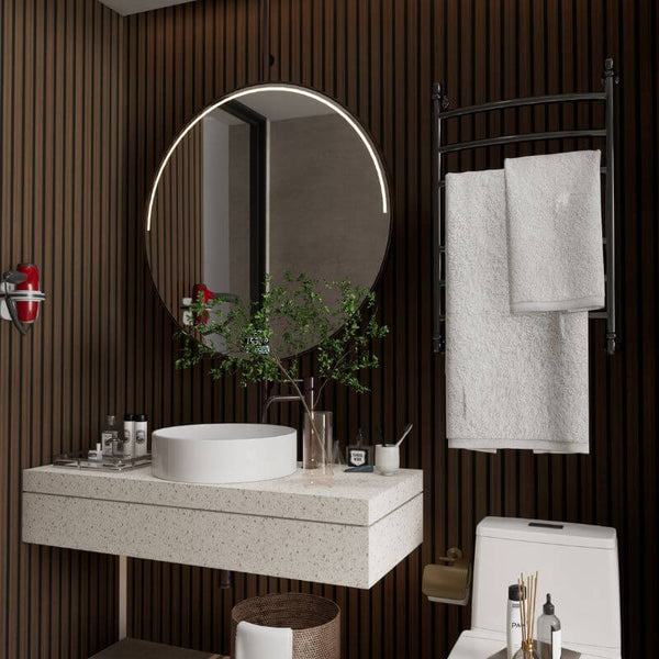 Walnut Water Resistant Slat Wall Panel