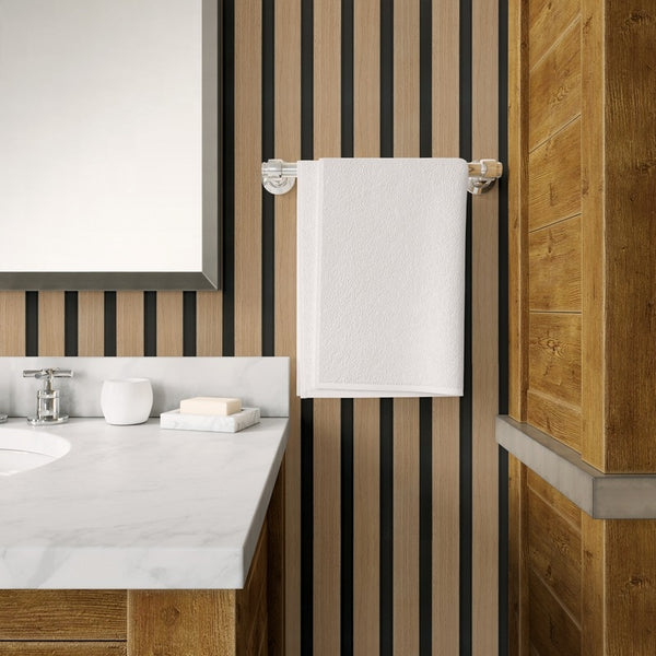 Light Ash Water Resistant Slat Wall Panel - Sulcado