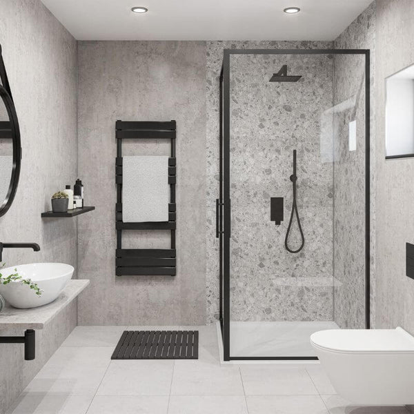 Wetwall Mermaid Linate Terrazzo  Shower Panel