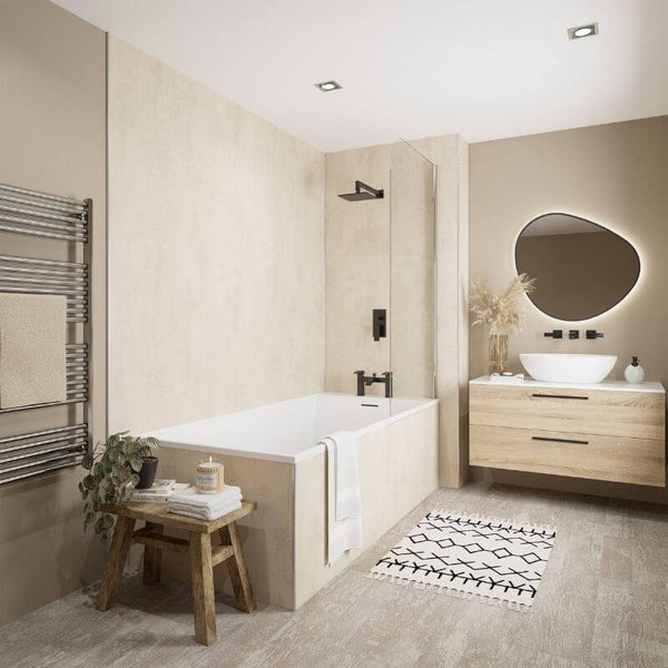 Wetwall Mermaid Venetian Plaster Shower Panel