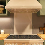 White Hob Splashback - Eldhaus