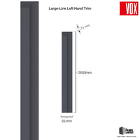 Vox Linerio Anthracite Slat Panel Trim | Multiple Variants Available