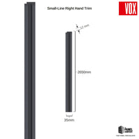 Vox Linerio Anthracite Slat Panel Trim | Multiple Variants Available