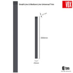 Vox Linerio Anthracite Slat Panel Trim | Multiple Variants Available