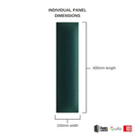 Vox Vilo Upholstered Panel - Bottle Green | Regular 2 - 150mm x 600mm