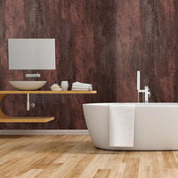 brushed-red-shower-panel-bathroom