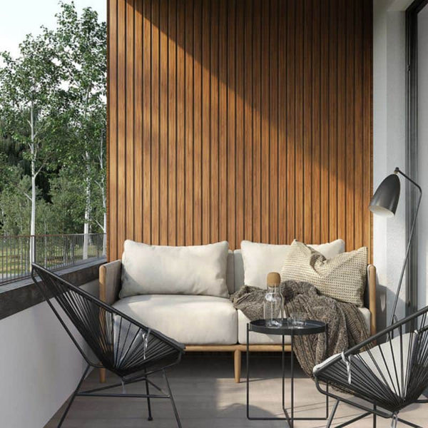 3D Slat Wood Wall Panels Acoustic Panels for Interior Wall Decor Natural  Oak | Wood Slat for Wall | Soundproof | 42.5” x 17” Each | Set of 2 Wood