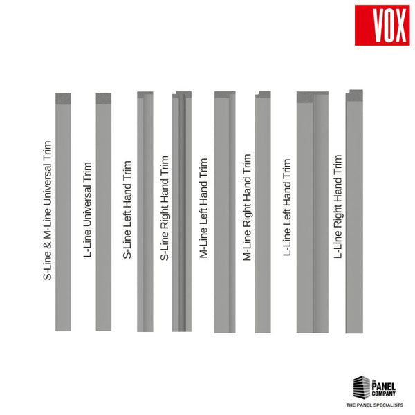 Vox Linerio Grey Slat Panel Trim | Multiple Variants Available