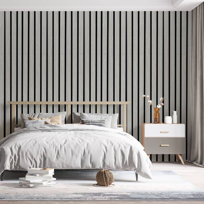 Grey Oak Wide Slat Wall Panels | STRIVO PLUS | The Panel Company