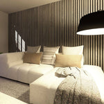 STRIVO Acoustic Slat Panel - Dark Grey Oak