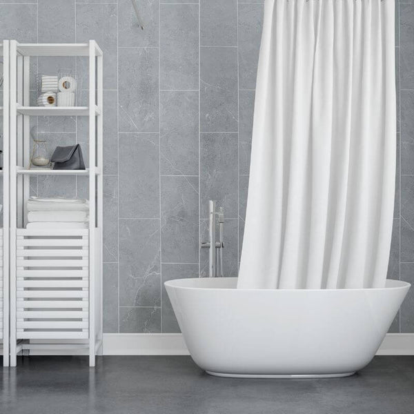 Premium Large MIlano Grey Tile 1.0m x 2.4m Shower Panel