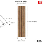 Honey Oak - Vox Fronto Slat Wall Panels