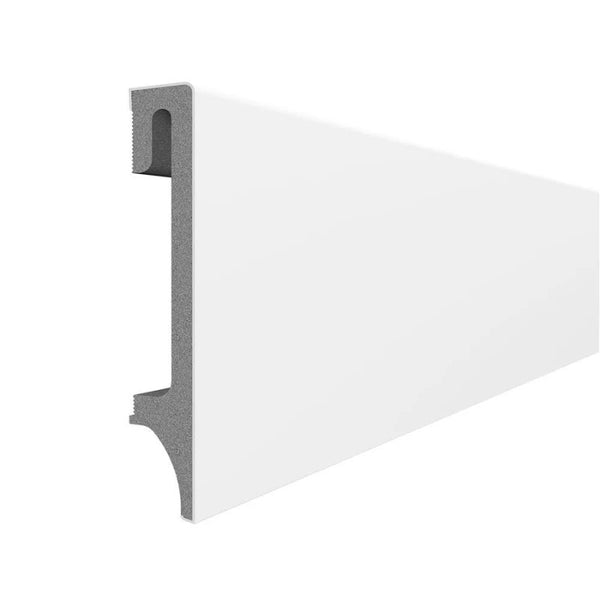 White Vox Espumo Skirting Board | 100mm x 2.5m | 1 Pack