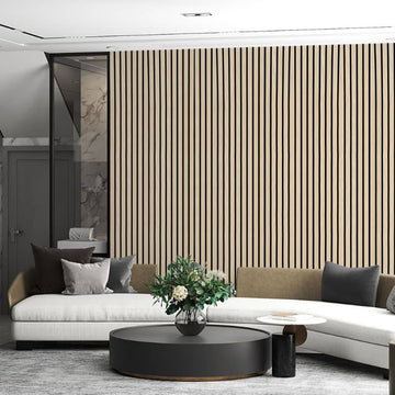 Light Ash Acoustic Slat Wall Panel - Sulcado