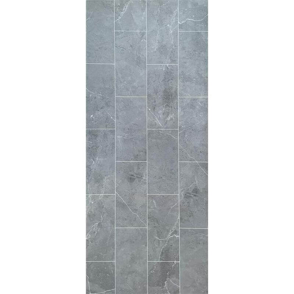 Premium Large Milano Grey Tile 1.0m x 2.4m Shower Panel (Sample)