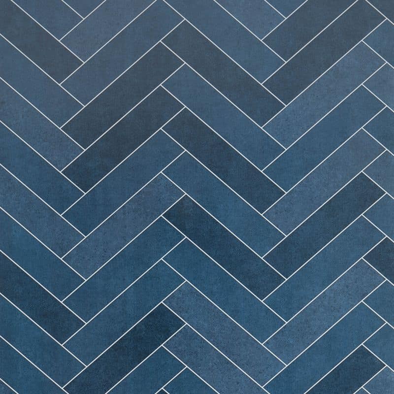 Navy Herringbone Tile Effect Shower Panel The Panel Company