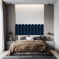 Vox Vilo Upholstered Panel - Navy Blue | Oval 150mm x 600mm