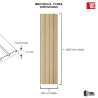 Oak - Vox Fronto Slat Wall Panels