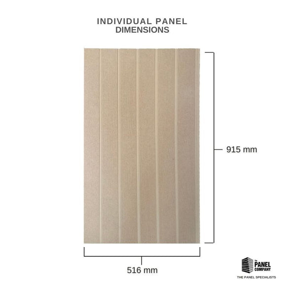 Tongue and Groove MDF Wall Panel - 915 x 516mm – Panel Company