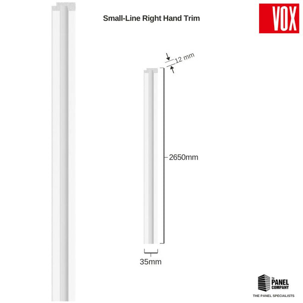 Vox Linerio White Slat Panel Trim | Multiple Variants Available