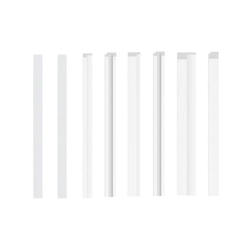 Vox Linerio White Slat Panel Trim | Multiple Variants Available