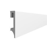 White Vox Espumo Skirting Board | 80mm x 2.5m | 1 Pack