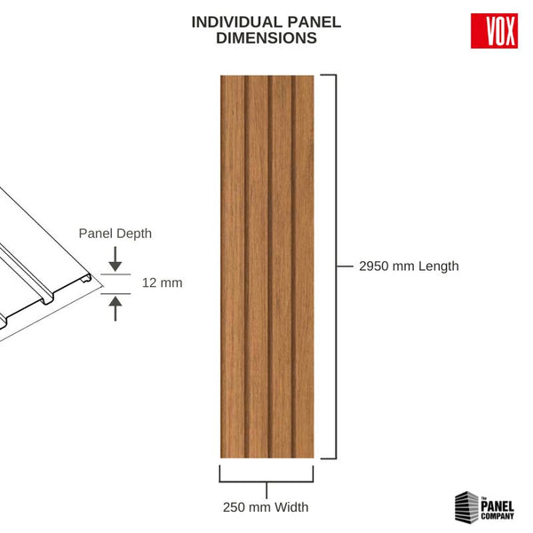 Winchester Oak - Vox Fronto Slat Wall Panels