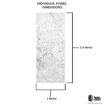 Imprevia Valdoro PVC Shower Panel - 1M x 2.4M