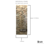 Premium Large Natural Stone Pennine 1.0m x 2.4m Shower Panel