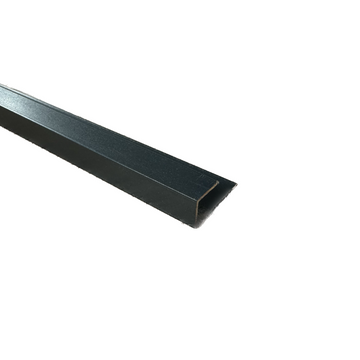 Aluminium End Cap Square Anthracite Gloss