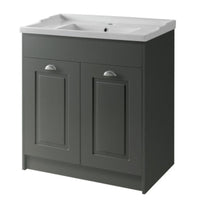 Kartell Astley 800mm 2 door unit & Basin Matt Grey