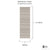 Diagram showing individual panel dimensions of 2.7 meters in height and 500mm in width with a wood texture design by The Panel Company.