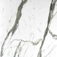 Close-up view of white marble texture with gray veins, high-resolution marble pattern, natural stone surface for luxury interior design.