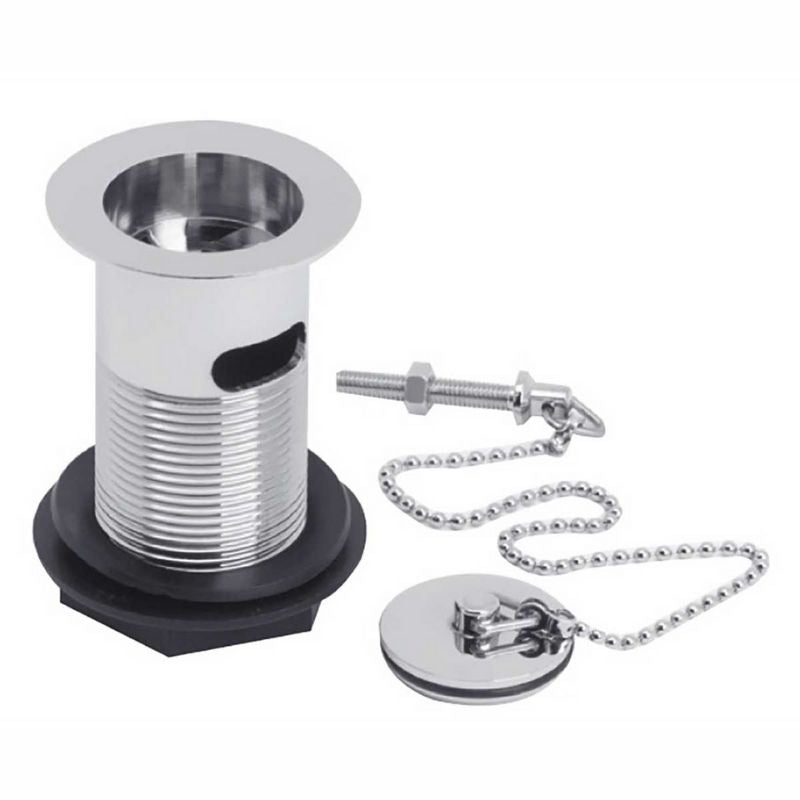 Basin Waste CP with Metal Plug Plastic Back Nut slotted Kartell