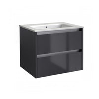 Kartell City 790mm Width Wall Mounted Unit Storm Grey Gloss