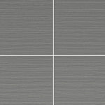 Textured gray ceramic tiles with white grout lines in a grid layout, modern matte finish tile flooring or wall design