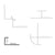 Illustration of various drywall or plasterboard installation profiles including internal corner, H section, external corner, and a 10mm end cap.