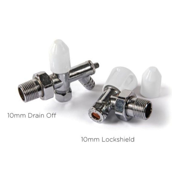 Kartell 10mm Angled LS/WH Radiator Valve (Galaxy)