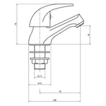 Kartell Koral Pair Basin Pillar Taps